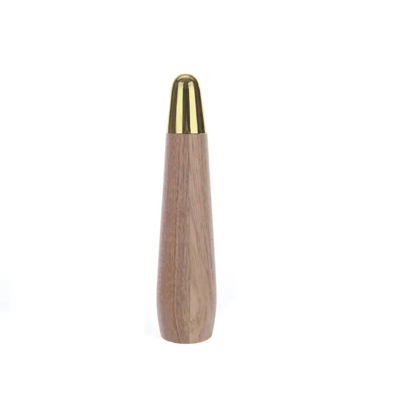 Salt And Pepper Shakers Home Esprit Golden Natural Stainless Steel Acacia 6 X 6 X 25 Cm 1