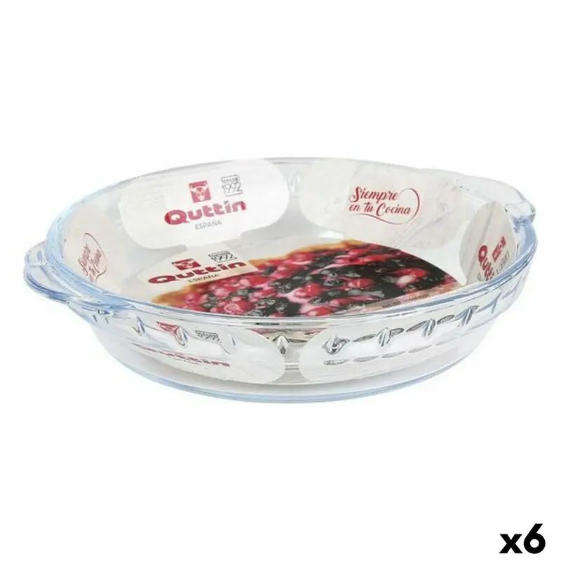 Serving Platter Quttin Ven8435476251533 Glass 20,2 X 17,8 X 3,8 Cm (6 Units) 1