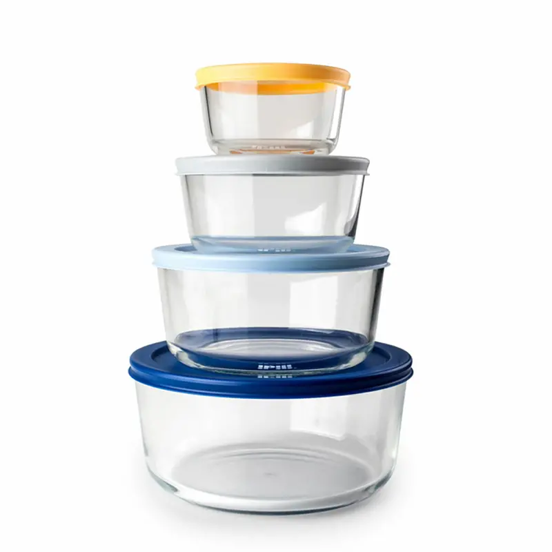 Set Of 4 Lunch Boxes Ibili 689200 Transparent Plastic 1