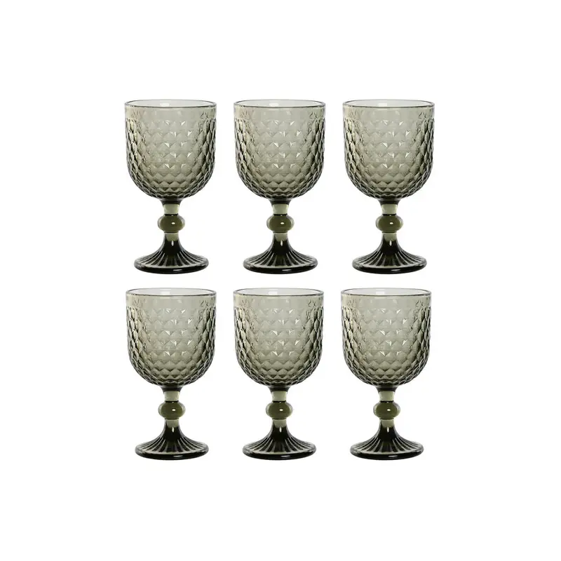 Set Of Cups Home Esprit Grey Crystal 325 Ml (6 Units) 1
