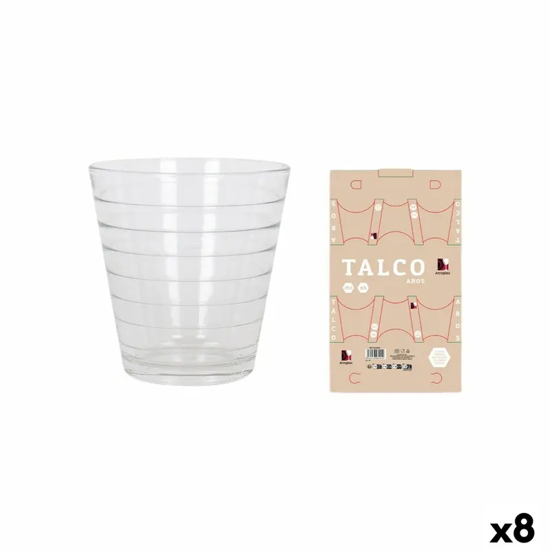 Set Of Glasses La Mediterránea Talco Aros 6 Pieces (8 Units) 1