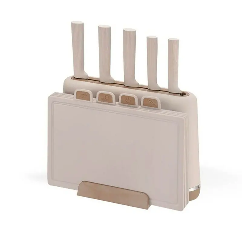 Set Of Kitchen Knives And Stand Feel Maestro Mr-1412-Beige 1