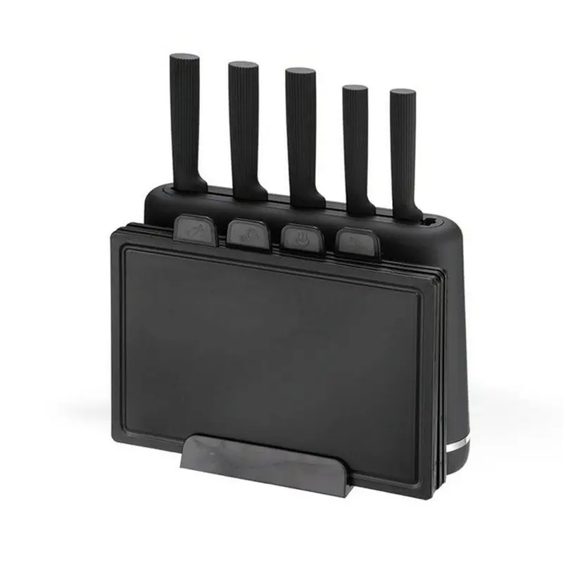 Set Of Kitchen Knives And Stand Feel Maestro Mr-1412-Black 1