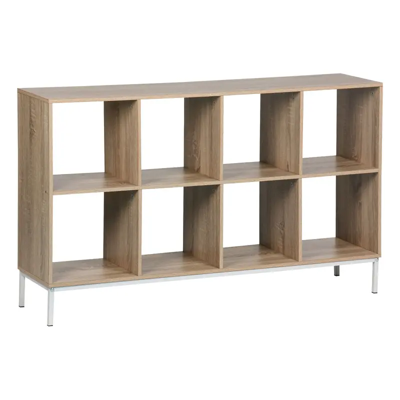 Shelves Moblekit White Brown Wood Metal 118 X 29 X 72 Cm 1