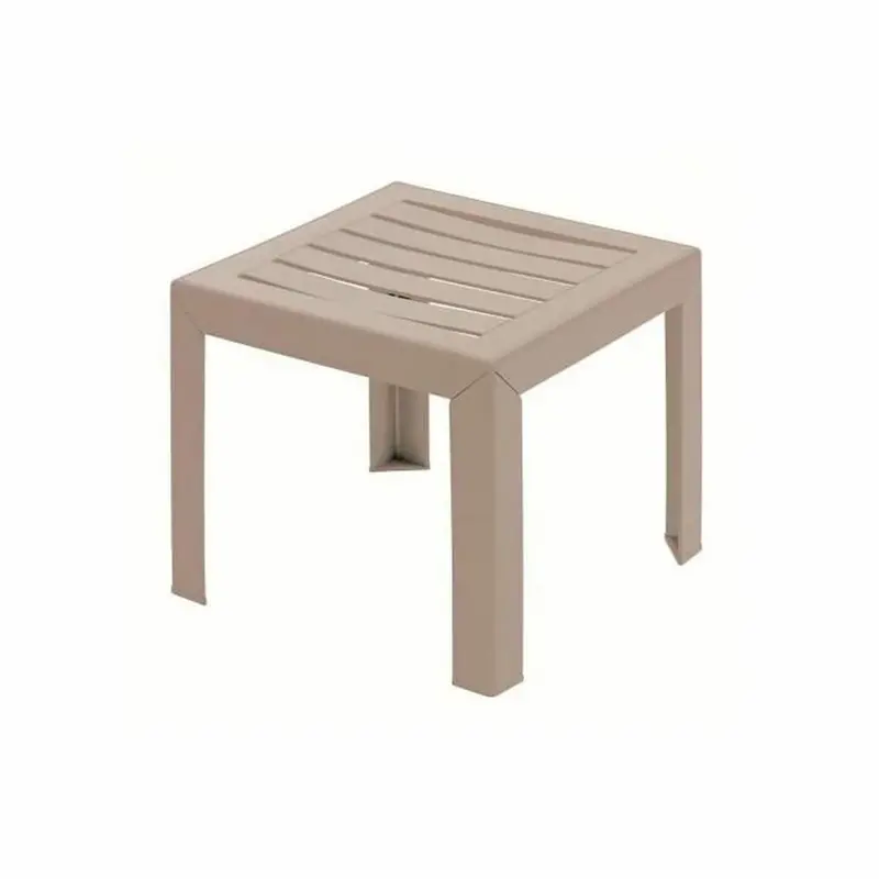 Side Table Grosfillex Miami Brown 40 X 40 X 38 Cm 1