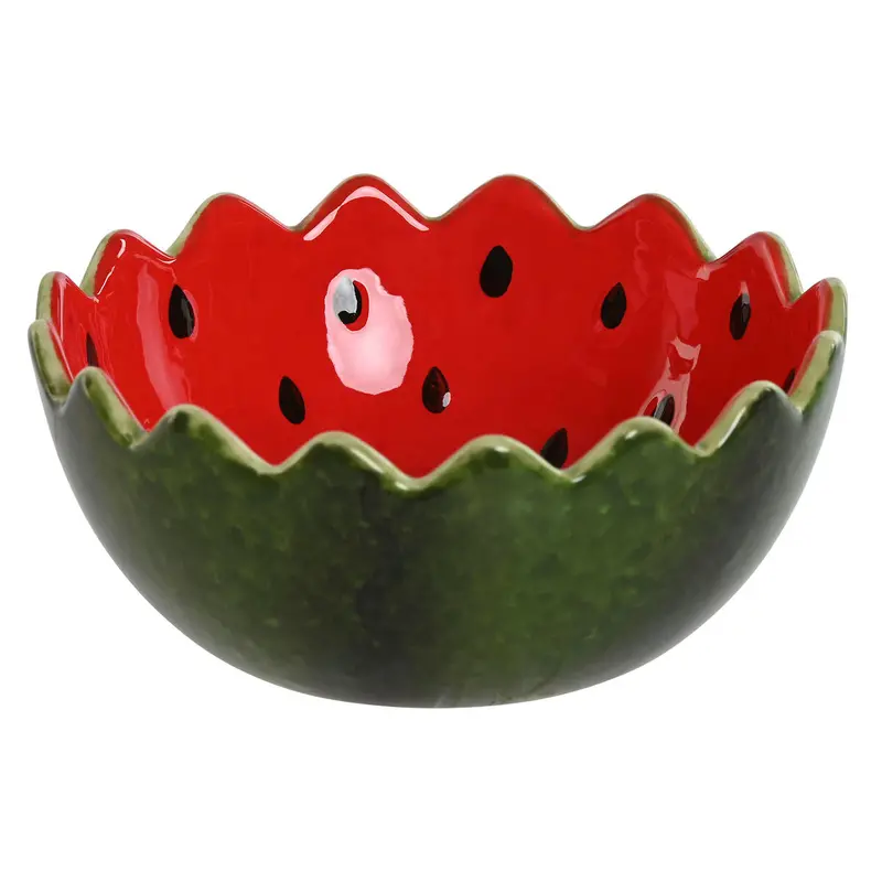 Snack Bowl Home Esprit Red Green Stoneware Watermelon 15 X 15 X 6,5 Cm 1