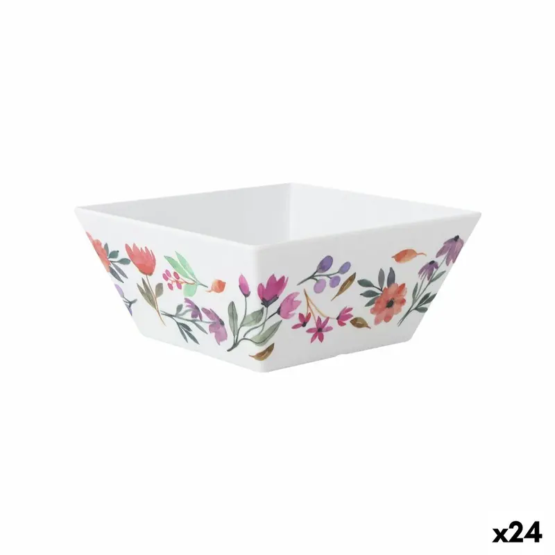 Snack Bowl La Mediterránea Flowers 18 X 18 X 8 Cm (24 Units) 1
