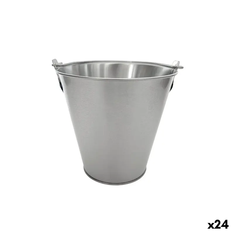 Snack Bowl My Bar Silver Steel 15 X 10 X 15 Cm (24 Units) 1