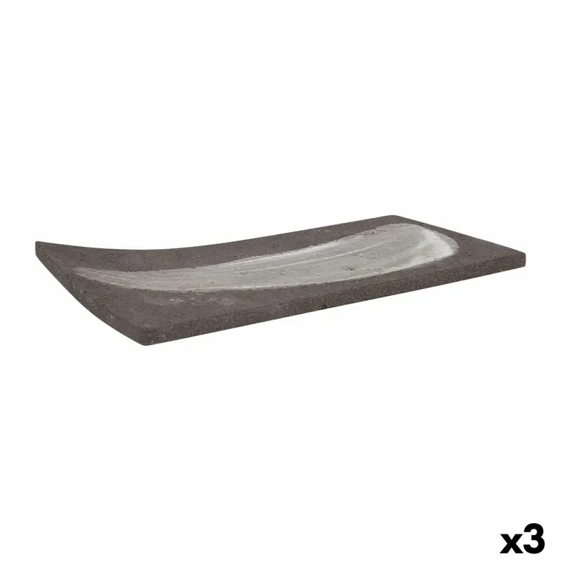 Snack Tray Krakatoa Rectangular 24 X 12 X 1 Cm (3 Units) 1