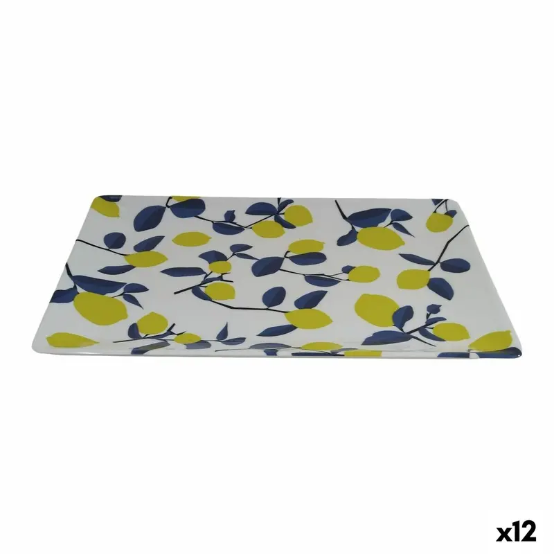 Snack Tray La Mediterránea Lemon 30 X 20 X 2,5 Cm (12 Units) 1