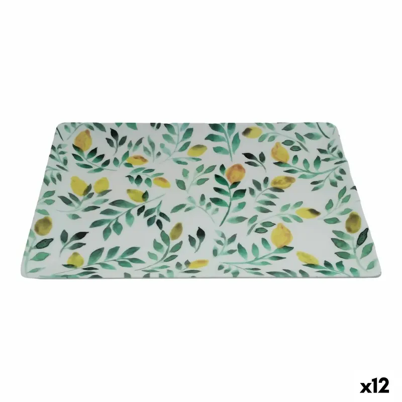 Snack Tray La Mediterránea Lemon 30 X 20 X 2,5 Cm (12 Units) 1