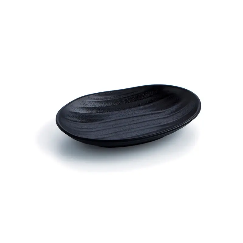 Snack Tray Quid A'bordo Black Plastic Ø 18 Cm (12 Units) (Pack 12X) 1
