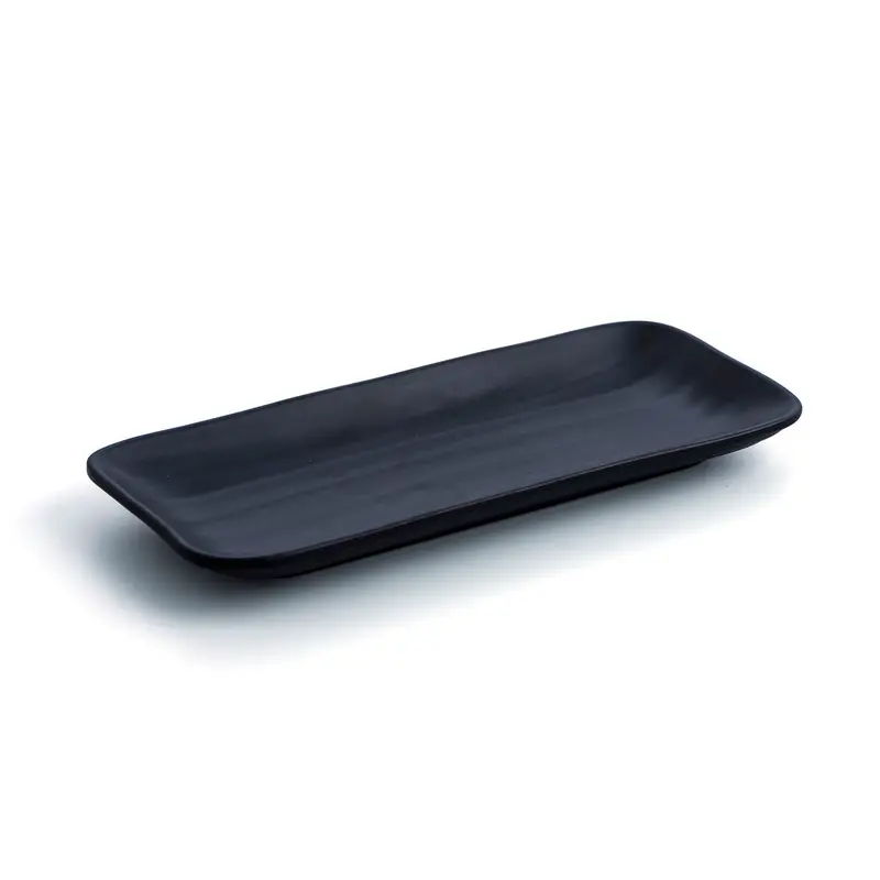 Snack Tray Quid A'bordo Black Plastic Ø 28 Cm (12 Units) (Pack 12X) 1