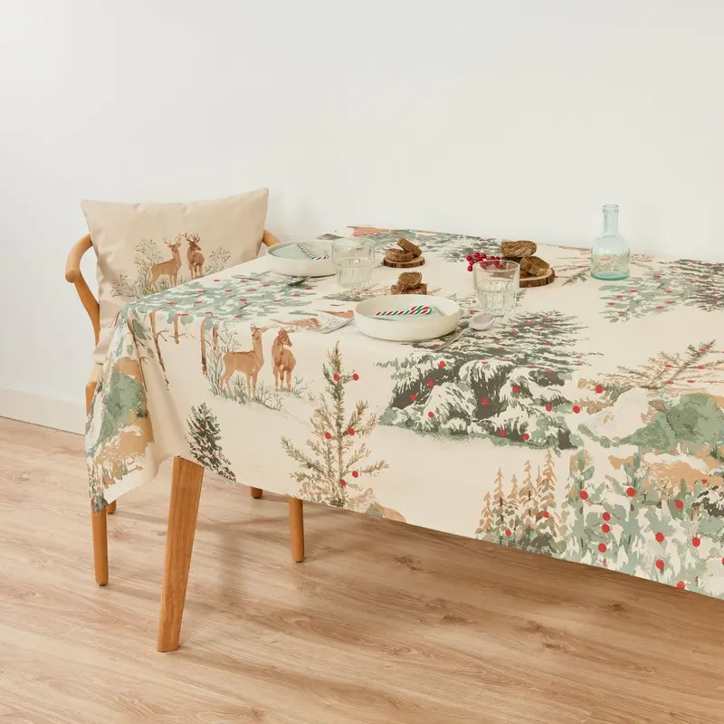 Stain-Proof Tablecloth Belum Christmas Deer Multicolour 1