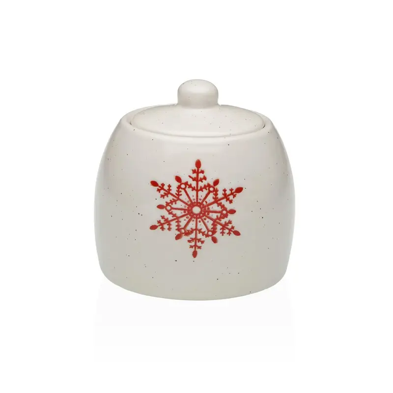 Sugar Bowl Versa Yule Stoneware 6,9 X 8,9 X 6,9 Cm Star 1