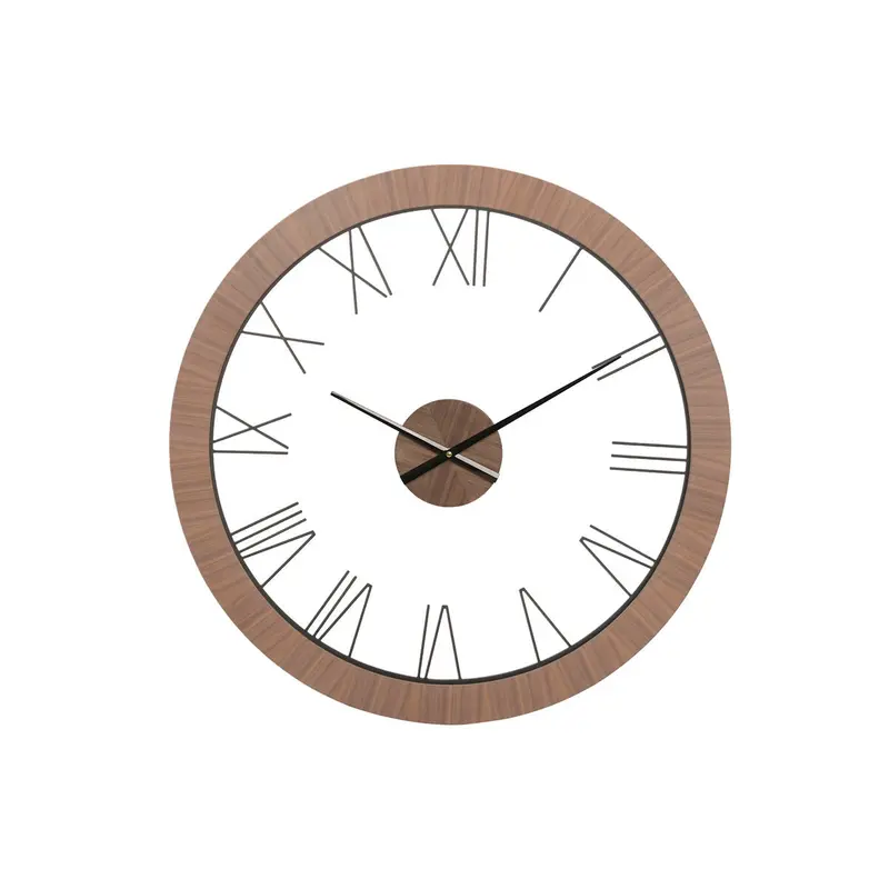 Table Clock Home Esprit Brown Black Sixties 1