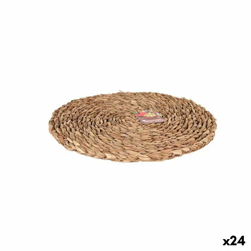 Table Mat Privilege Brown Ø 30 Cm Wicker (24 Units) 1