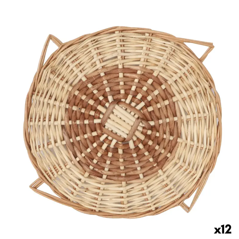 Table Mat Privilege Brown Wicker Ø 25 Cm (12 Units) 1