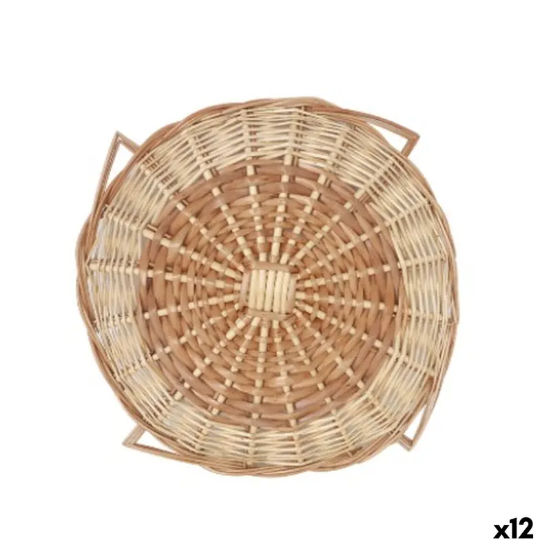 Table Mat Privilege Brown Wicker Ø 35 Cm (12 Units) 1