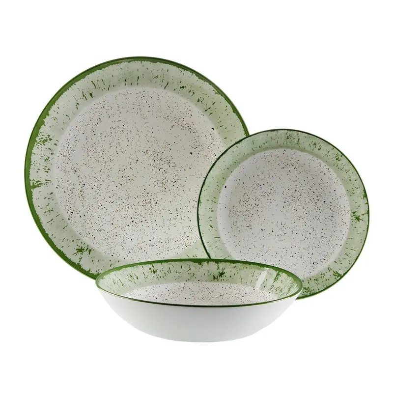 Tableware Versa Green Porcelain 18 Pieces 1