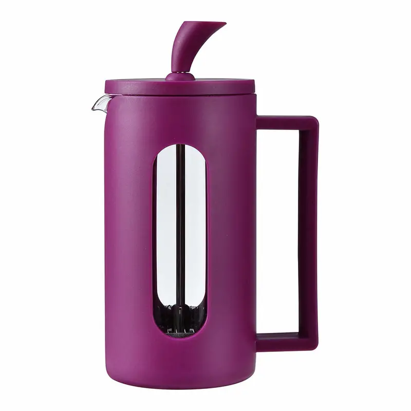 Teapot Oroley Aubergine Stainless Steel Borosilicate Glass 350 Ml 1