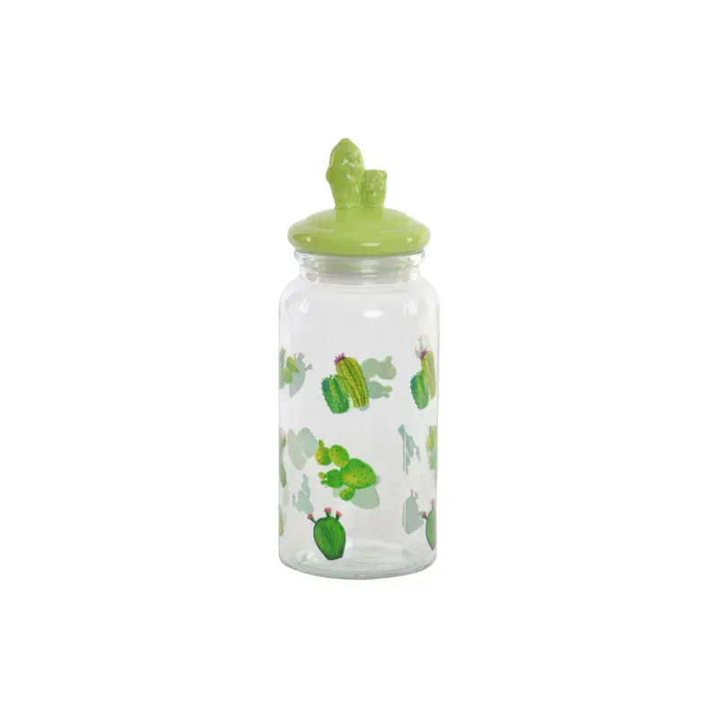 Tin Dkd Home Decor Ceramic Crystal Cactus Pe Boho (1400 Ml) (10,5 X 28 Cm) 1
