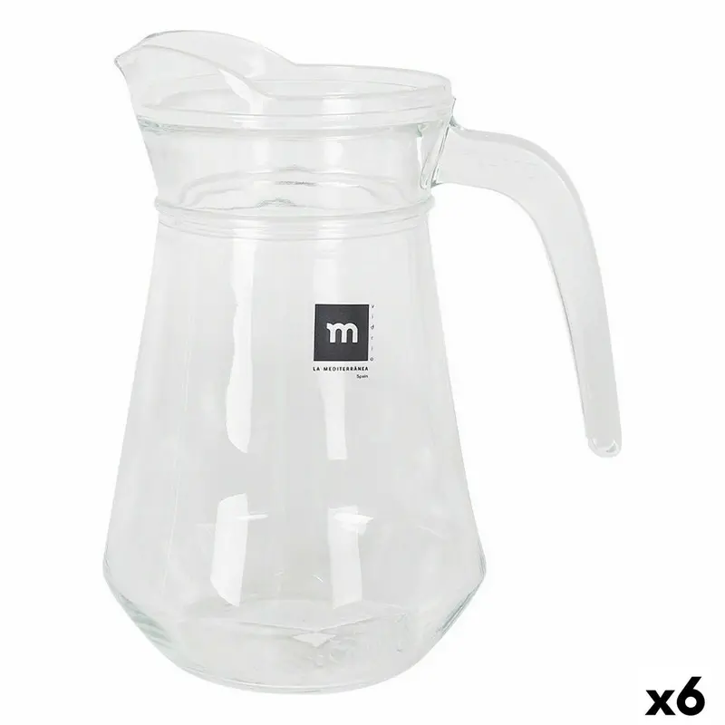 Transparent Glass Jug Inde Bar Glass (6 Units) 1