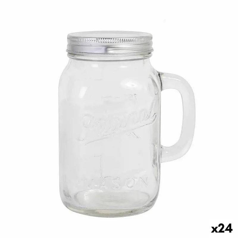 Transparent Glass Jug Viejo Valle 900 Ml With Lid 1