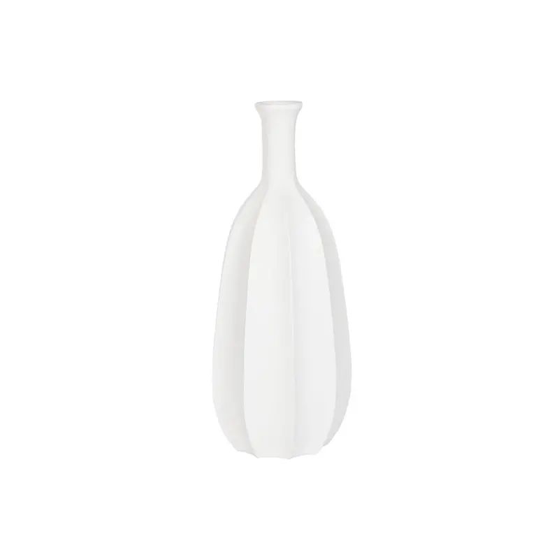 Vase Home Esprit White Fibreglass 30 X 30 X 80 Cm 1
