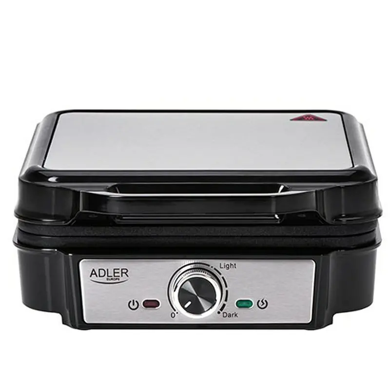 Waffle Maker Adler Ad 3083 Black Silver 1800 W 1