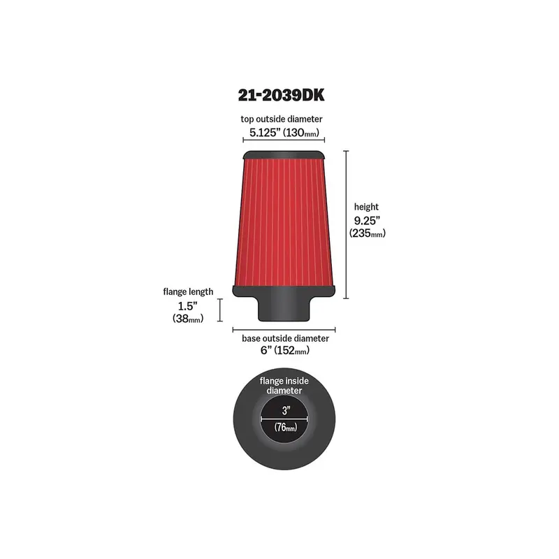 Aem Dryflow Air Filter 21-3039Dk – Clearance Item (Final Sale) 1