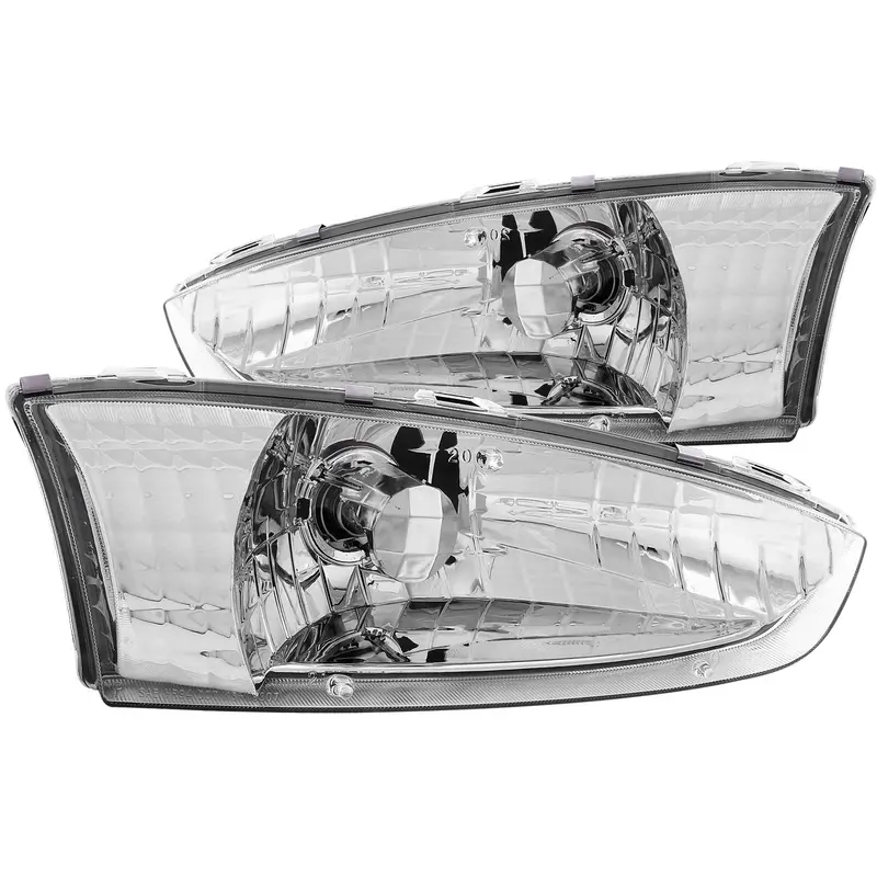 Anzo Usa Crystal Headlight Set – Clear Lens With Chrome Housing (Pair) 1