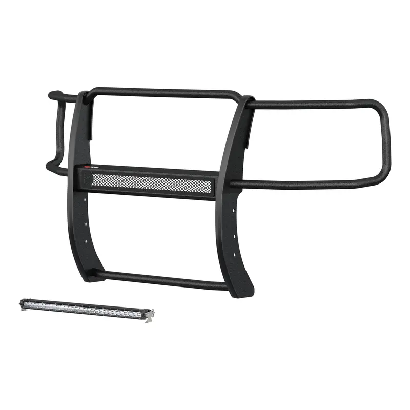 Aries 2170018 Pro Series Black Steel Grille Guard With Integrated Light Bar – Fits Gmc Sierra 1500 1