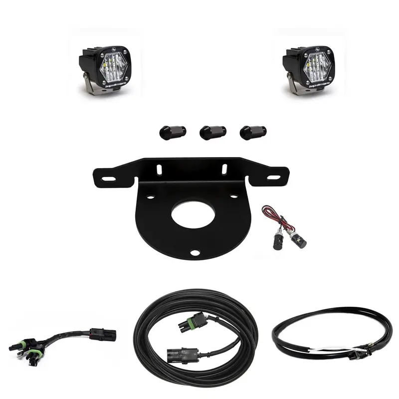 Baja Designs 447766Up Dual S1 Led Light Kit With Reverse Function And Upfitter Switch For 2021+ Ford Bronco 1