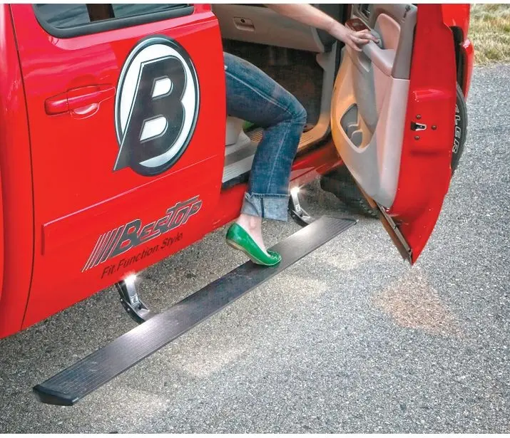 Bestop Powerboard 75147-15 Retractable Running Board For 2011–2016 Chevy Silverado/Sierra Extended Cab (Diesel Only) 1