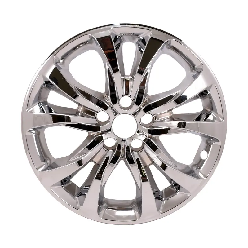 Coast To Coast Premium Wheel Cover – Universal Fit, Chrome-Plated Steel With Center Logo 1