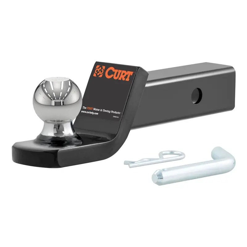 Curt Fusion Ball Mount With 2-Inch Hitch Ball – 2-Inch Shank, 7,500-Pound Capacity, 2-Inch Drop 1