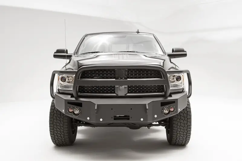 Fab Fours Premium Winch Front Bumper, Paintable Steel Construction With Full Guard & Sensor Cutouts – Dr16-C4050-B 1