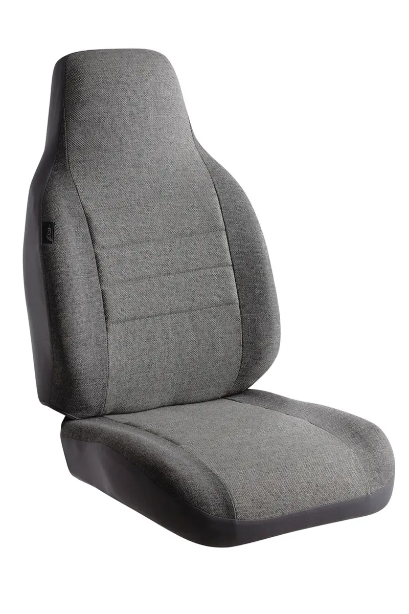 Fia Oe38-5 Gray Tweed Universal Seat Covers For High-Back Bucket Truck Seats 1