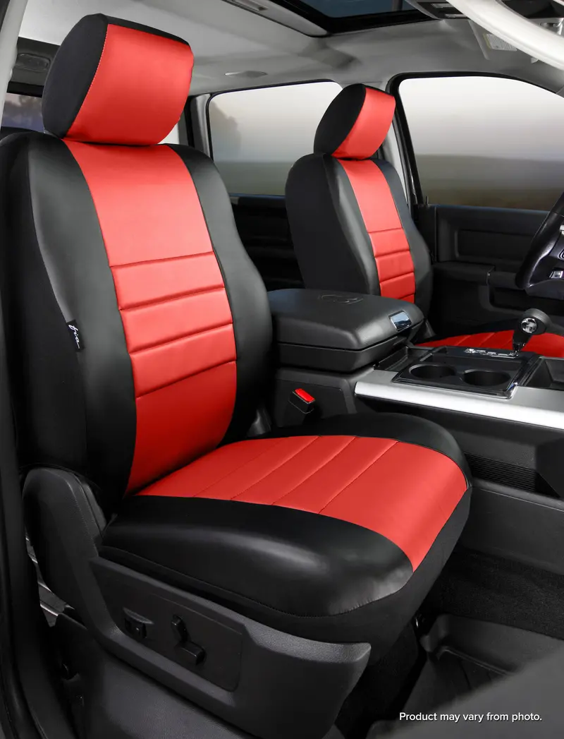 Fia Sl69-44 Red Leatherlite Custom-Fit Seat Covers 1