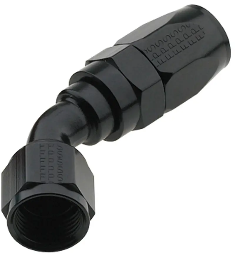 Fragola Pro-Flow 45-Degree Black Hose Fitting #16 (Model 224516-Bl) 1
