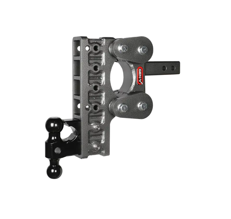 Gen-Y The Boss Torsion-Flex Dual-Ball Pintle Hitch – 2" Shank, 10" Drop, 16K Tow Capacity 1