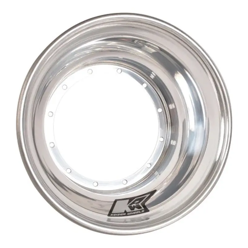Keizer Aluminum 12-Bolt Half Wheel – 10" X 6", Polished Finish, Model 106 1