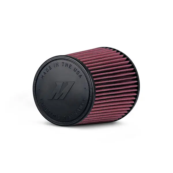 Mishimoto Mmaf-3508 High-Flow Performance Air Filter – 3.5-Inch Inlet, 8-Inch Length, Red Media 1
