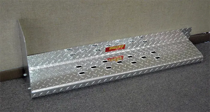 Owens Products 82017G Running Boards Owens Commercial Diamond W/ Stone Guard With Star Burst Grip 97-23 Chevrolet Express/Gmc Savana Van 4 Inch Riser 155 Inch Aluminum Owens Products 1