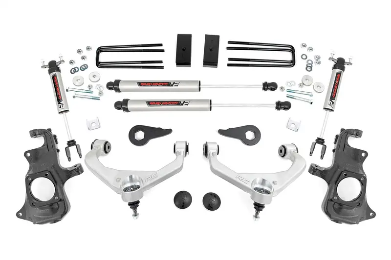 Rough Country 95770 3.5-Inch Knuckle Lift Kit With V2 Shocks For 2011–2019 Chevy/Gmc 2500Hd/3500Hd 1
