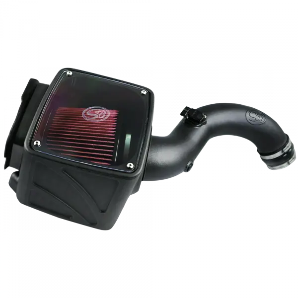 S&B 75-5102-Bkjf Cold Air Intake System For 2004–2005 Chevy Silverado & Gmc Sierra 6.6L Lly Duramax (Red, Washable Filter) 1