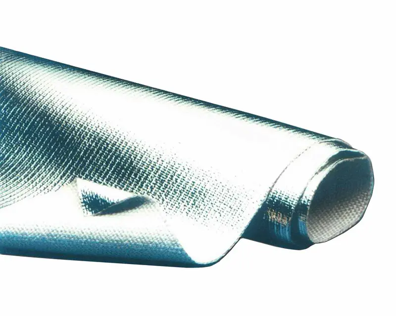 Thermo-Tec Aluminized Exhaust Heat Wrap – 50 Ft × 40 In, Silver Finish (Model 14001-50) 1