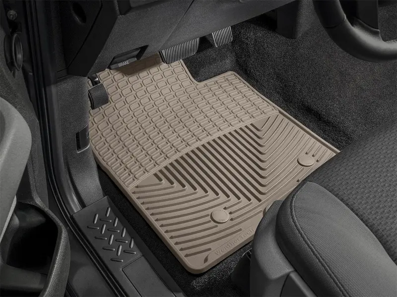 Weathertech All-Weather Floor Mats – Tan Front Set With Custom Fit And Raised Edges (Model #W199Tn) 1